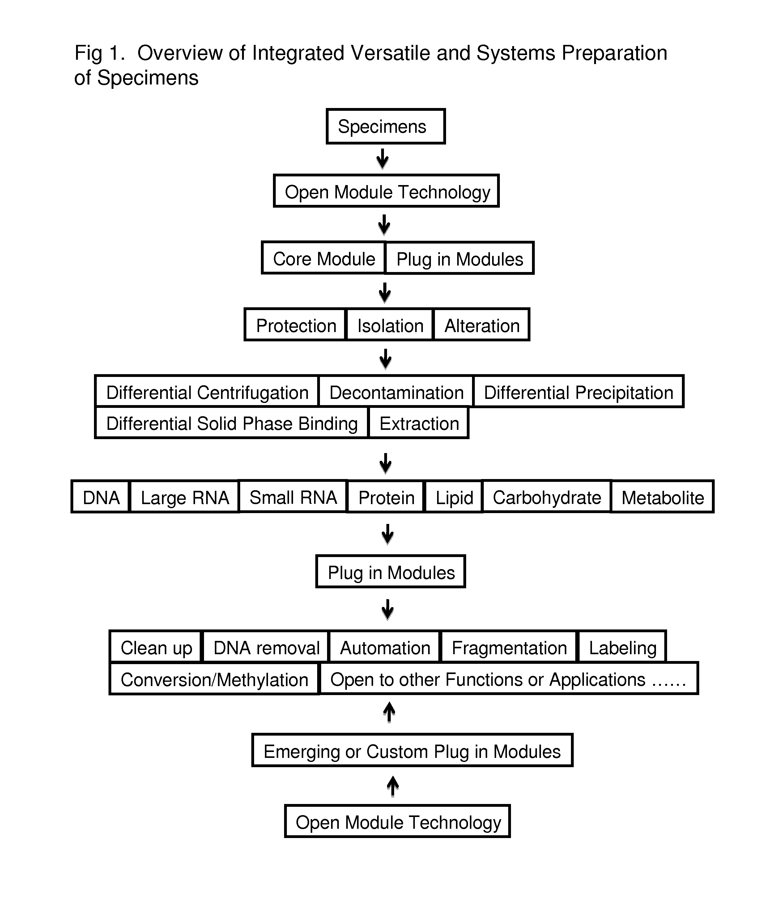 Integrated Versatile and Systems Preparation of Specimens