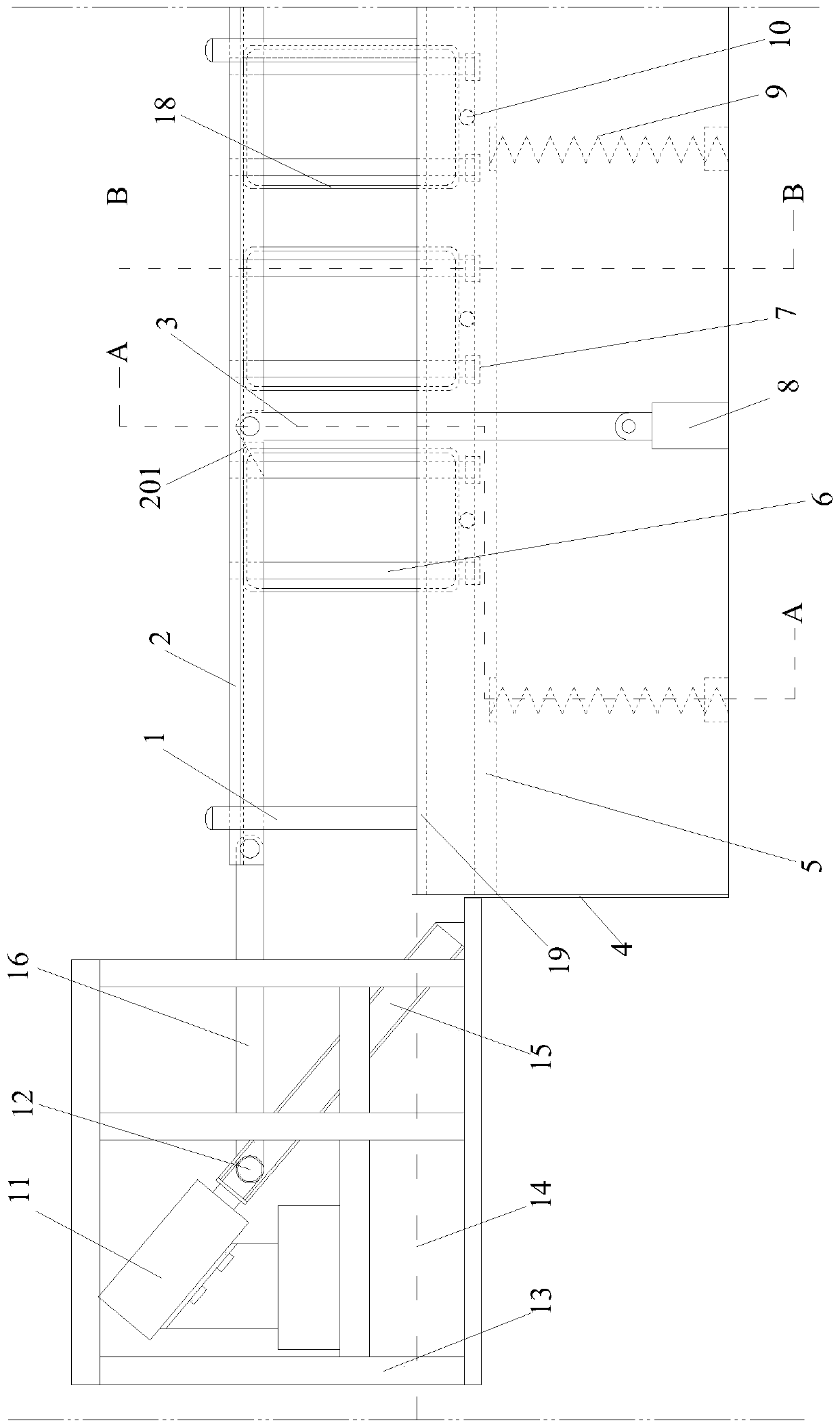 Ground groove type lifting protection device