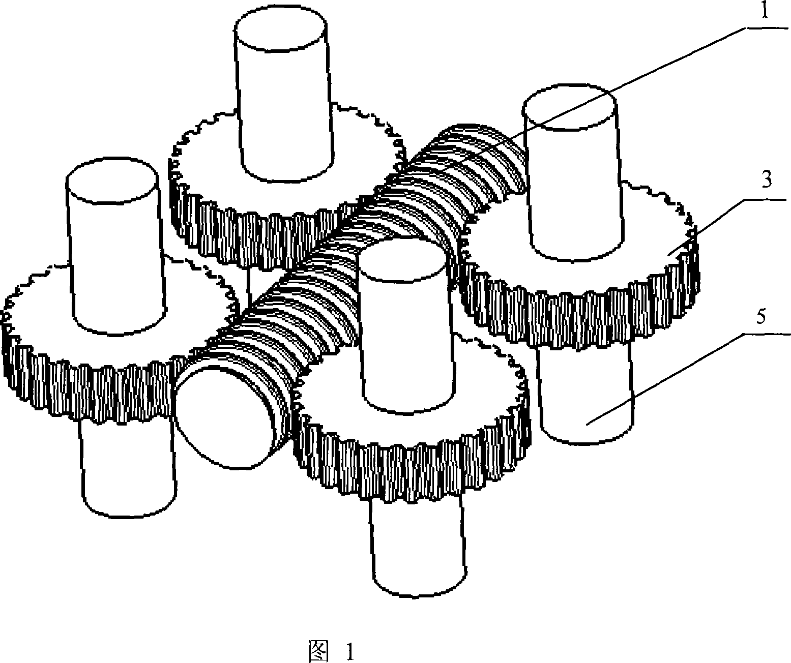 Scroll drive type multi-axle drive mechanism