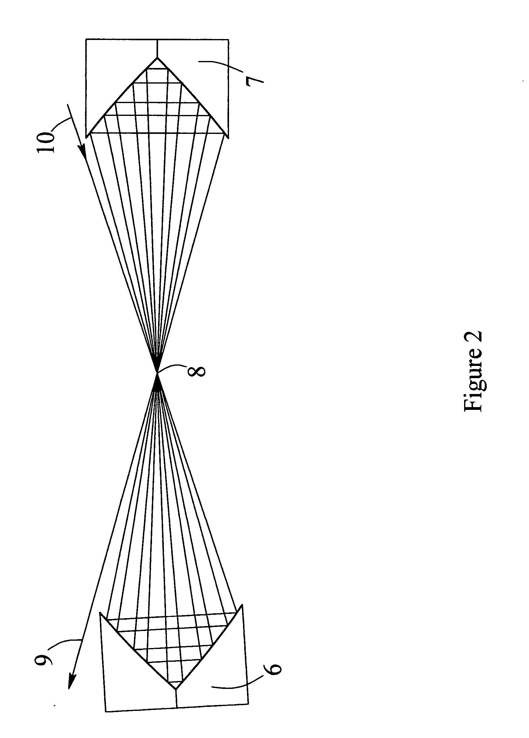 Optical multipass cell for repeated passing of light through the same point