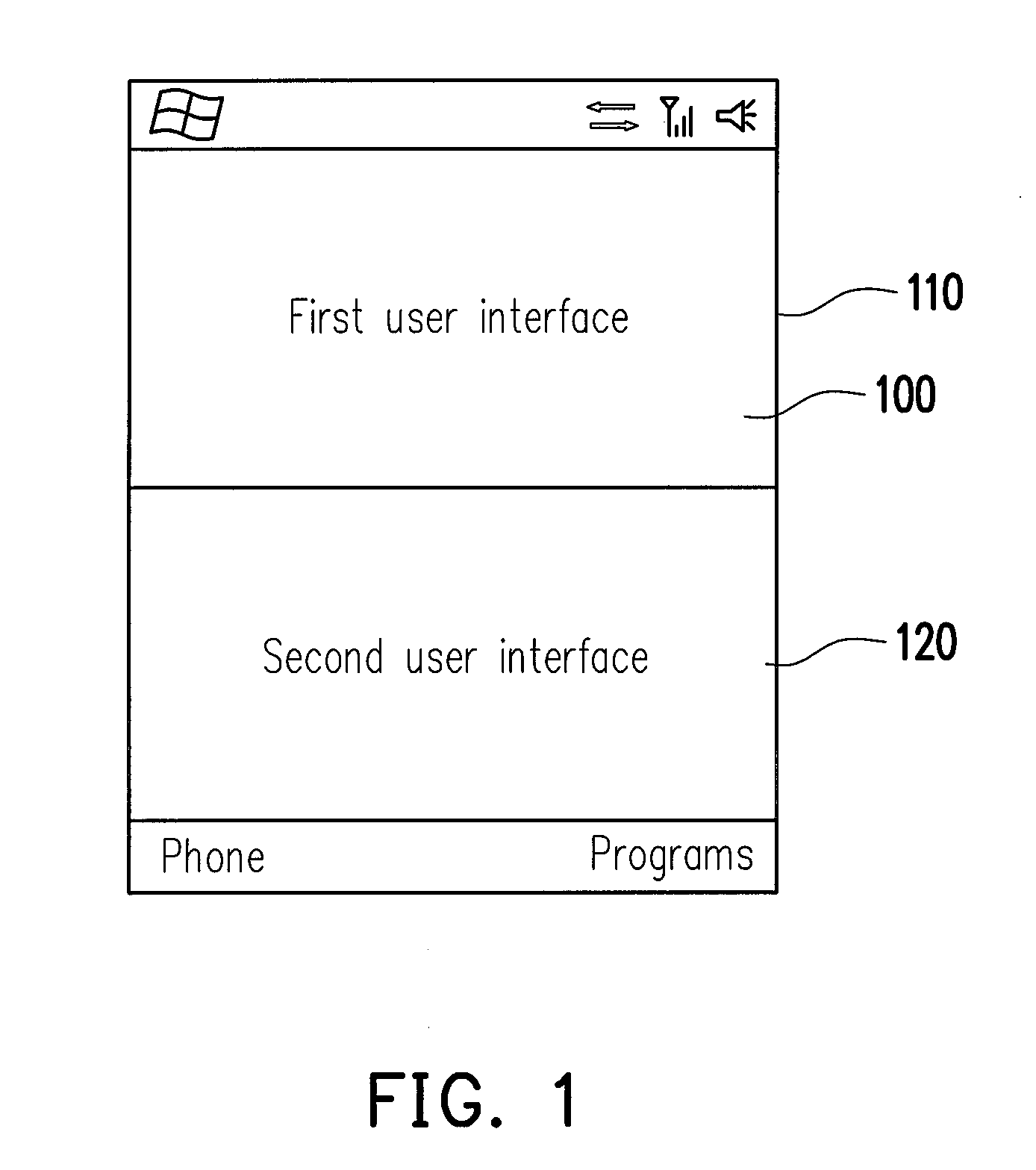 Method and apparatus for adjusting display area of user interface and recording medium using the same