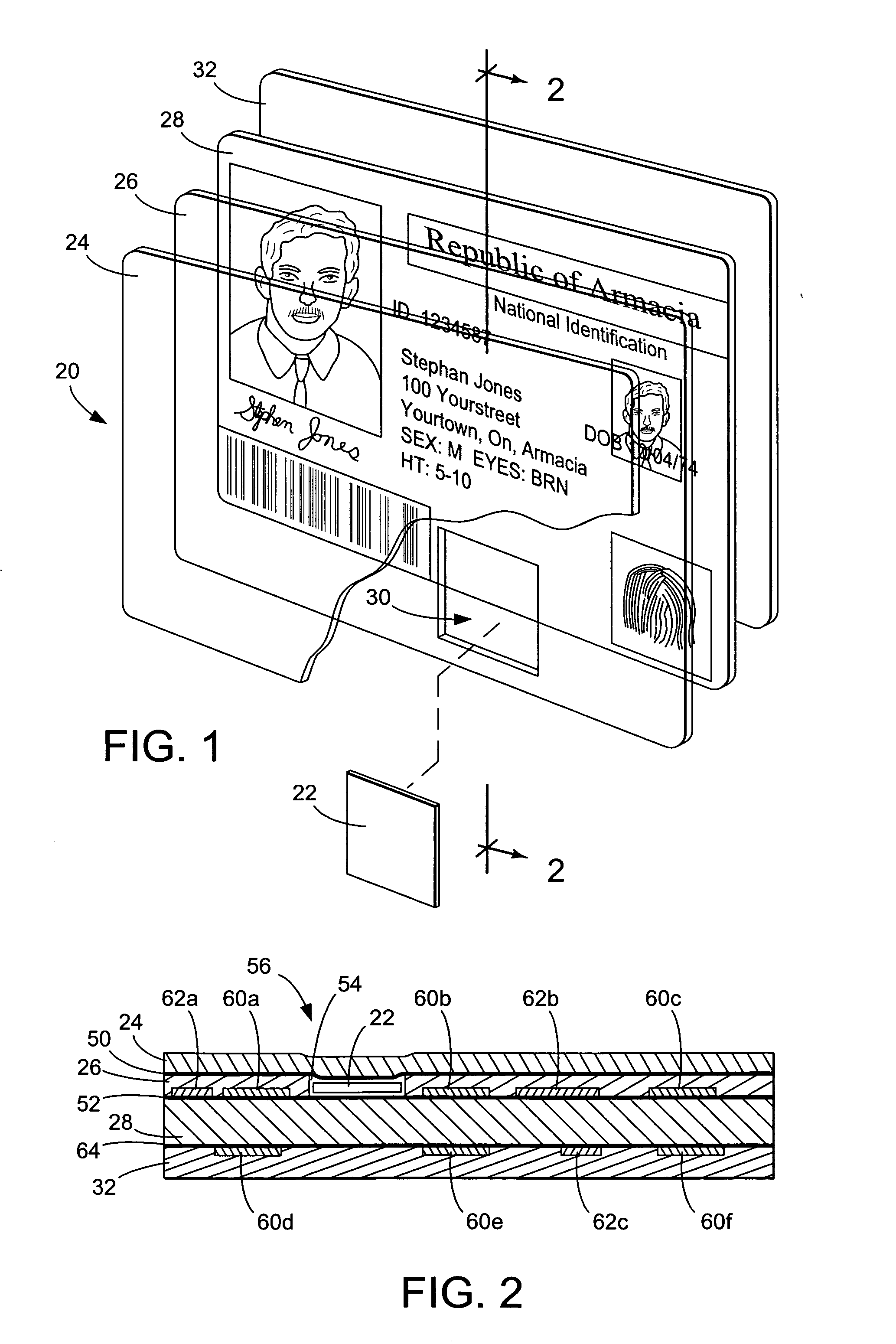 Identification document with optical memory and related method of manufacture