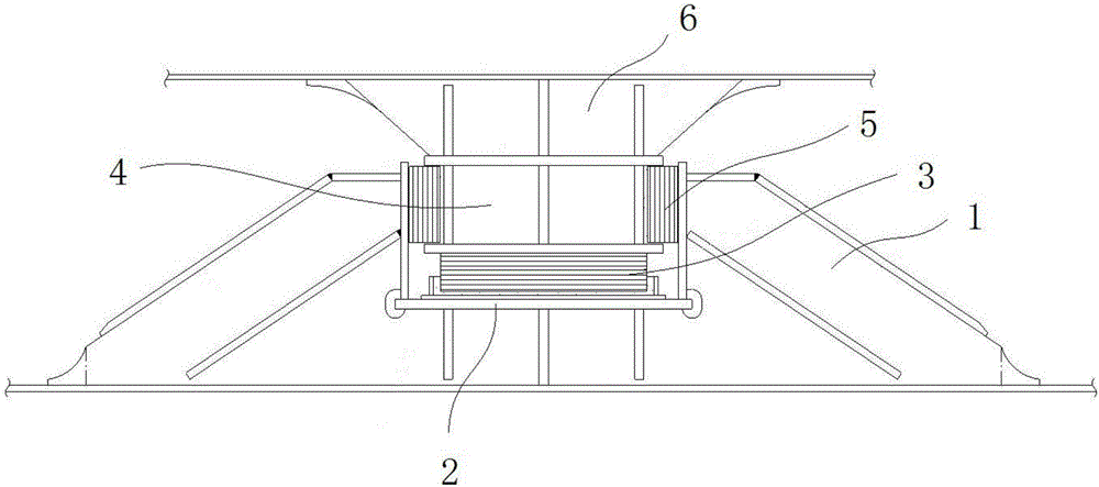 Three-way limiting device of independent liquefied gas ship liquid cargo tank