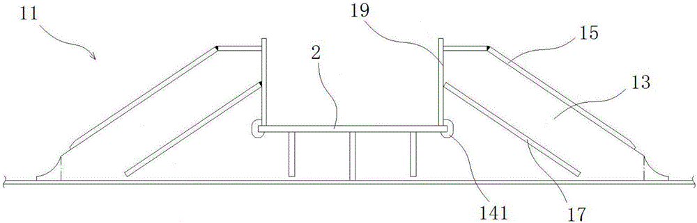 Three-way limiting device of independent liquefied gas ship liquid cargo tank