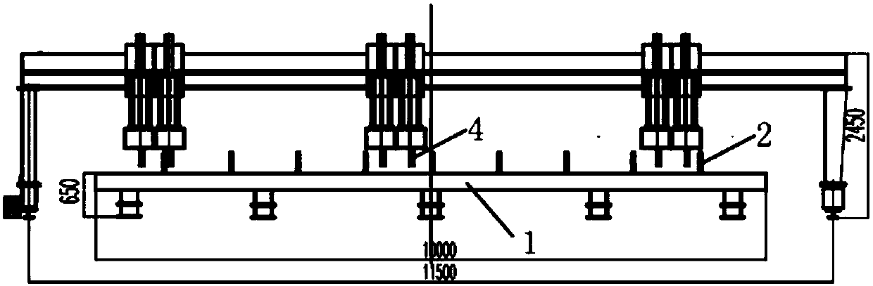 Automatic adjustment multiple-gun welding device