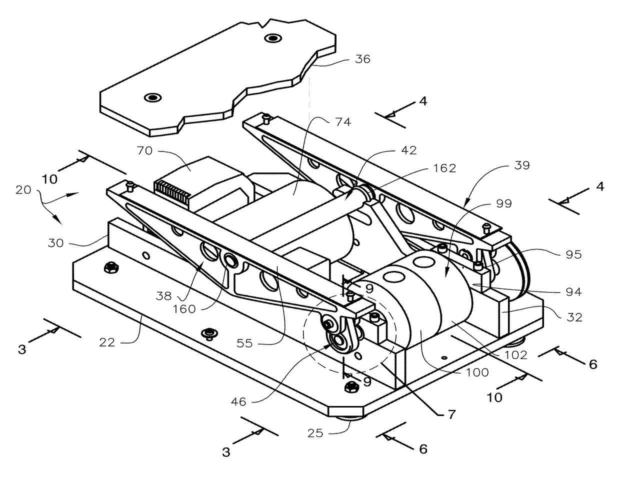 Platform vibration generator