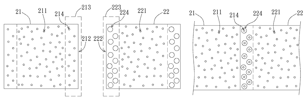 Backlight module with partially overlapped film design