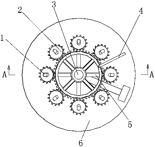 Annular inclined perforating machine