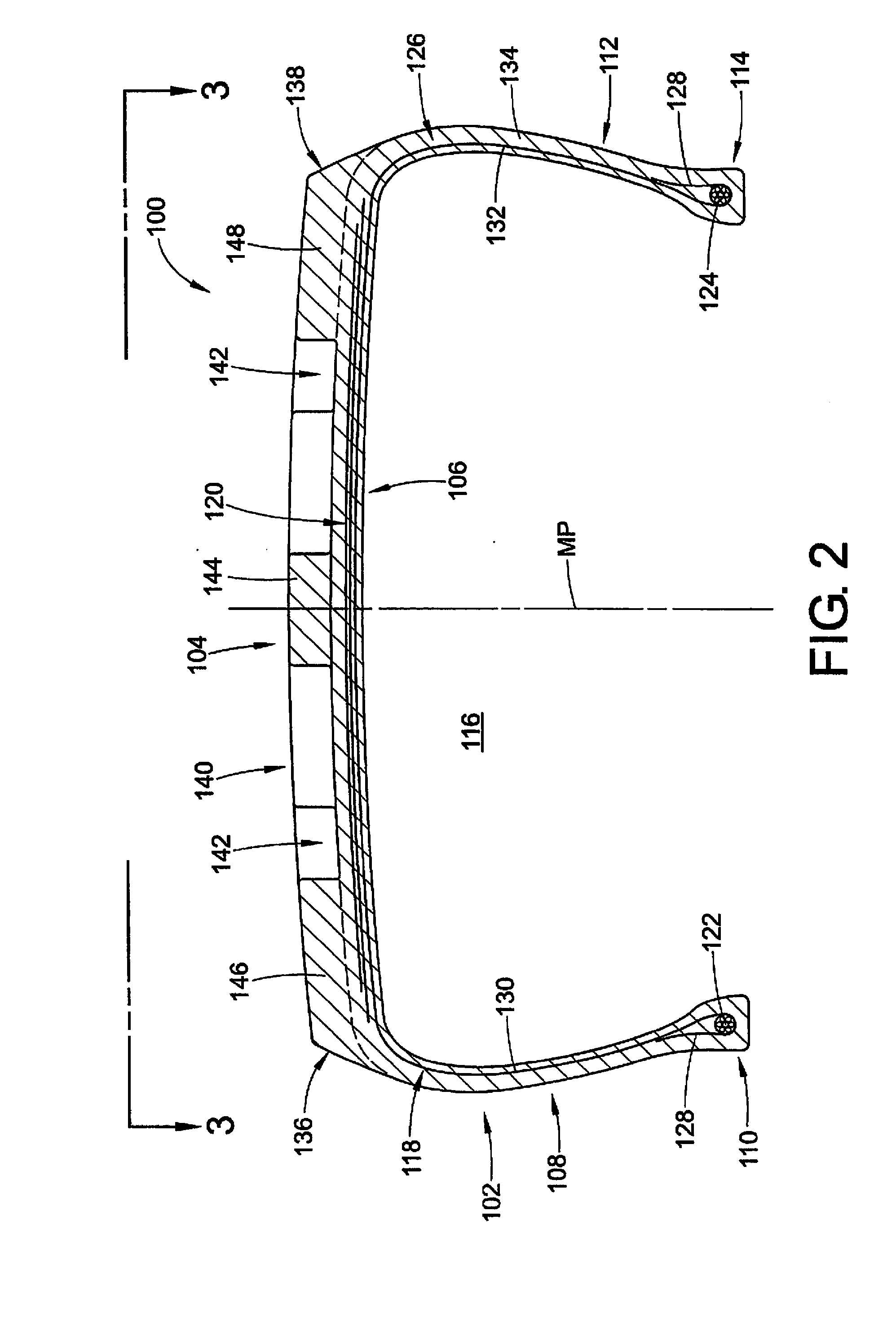 Tire With Noise-Reducing Tread Pattern