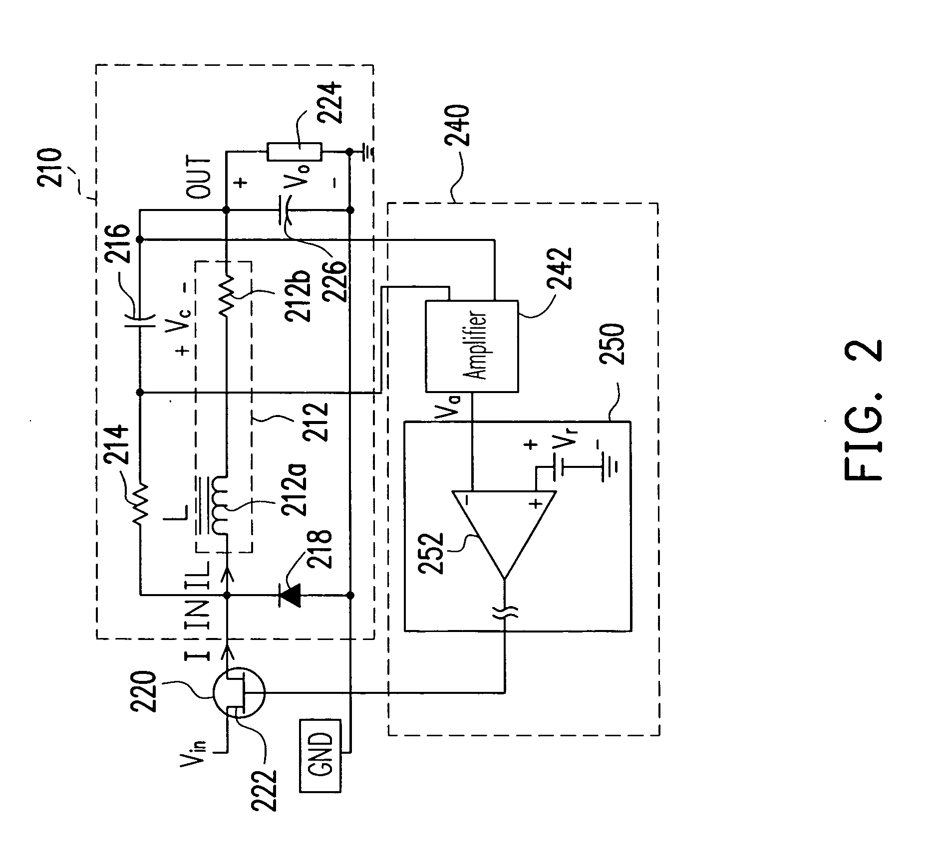 Current-limited protection circuit of switching power converter