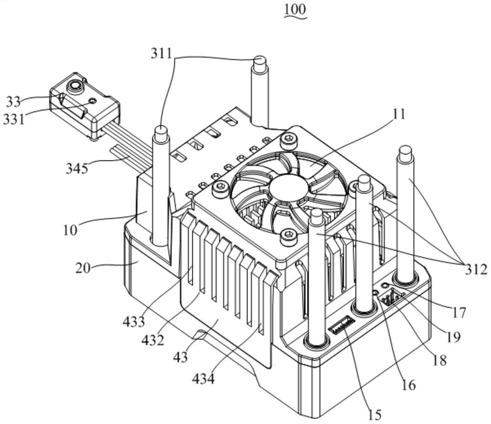 Electronic speed regulator and electronic driving device