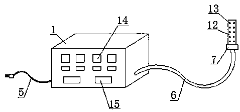 Hyperoxia sweat gland dredging instrument