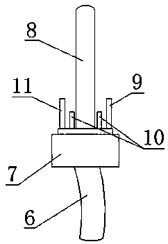 Hyperoxia sweat gland dredging instrument