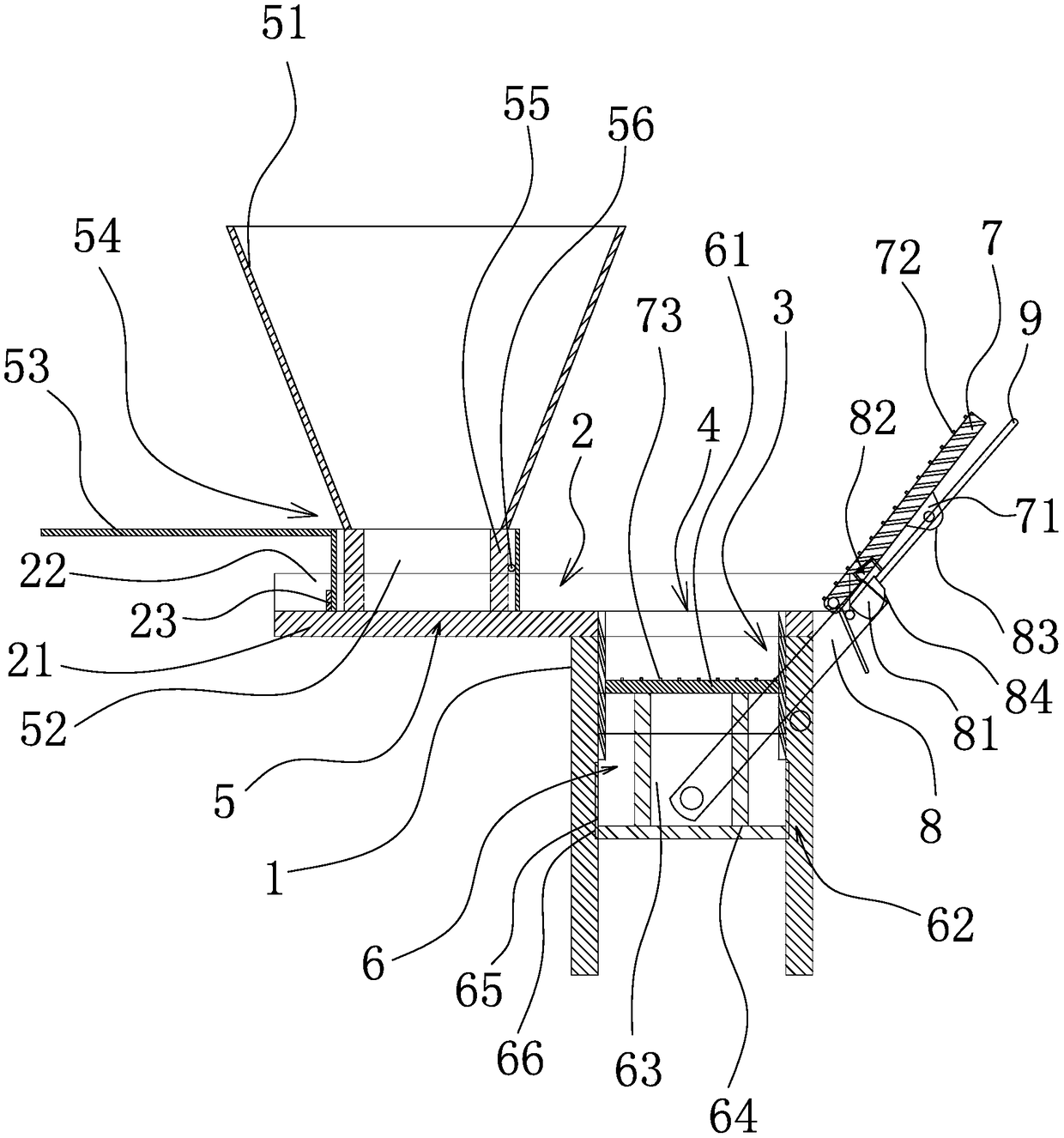 Brick tea manual-press molding device