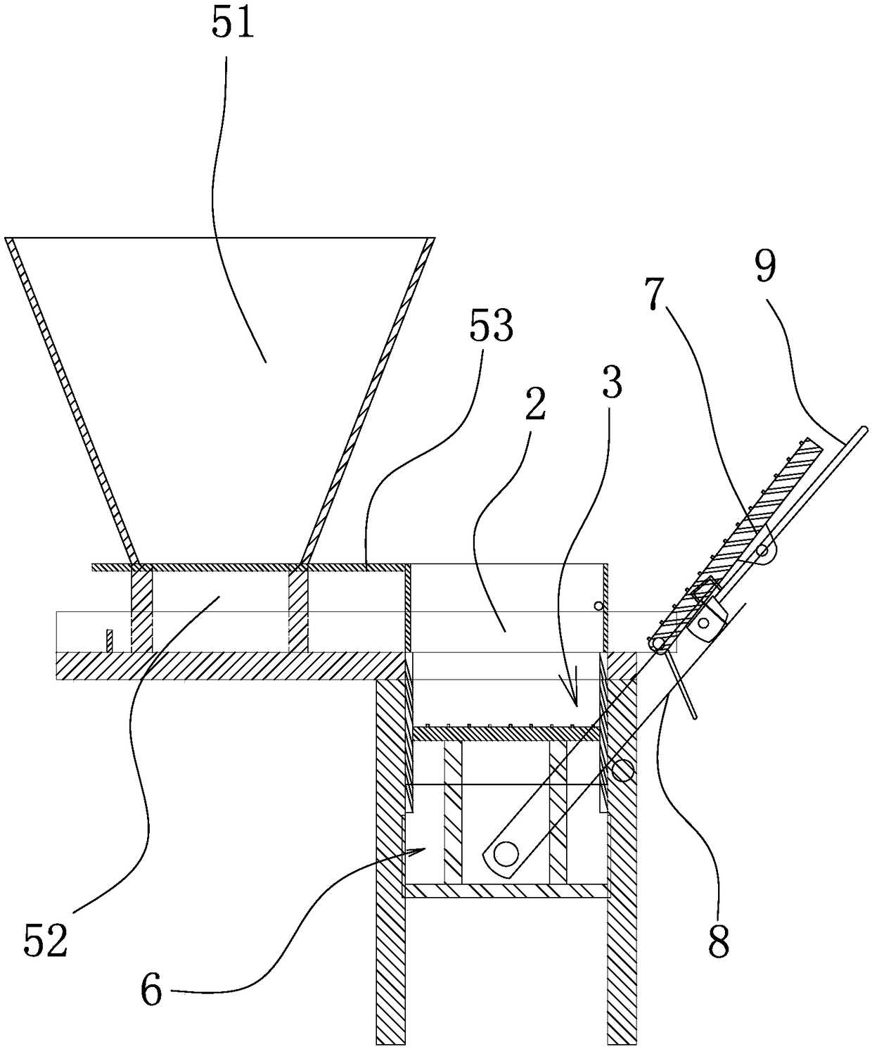 Brick tea manual-press molding device