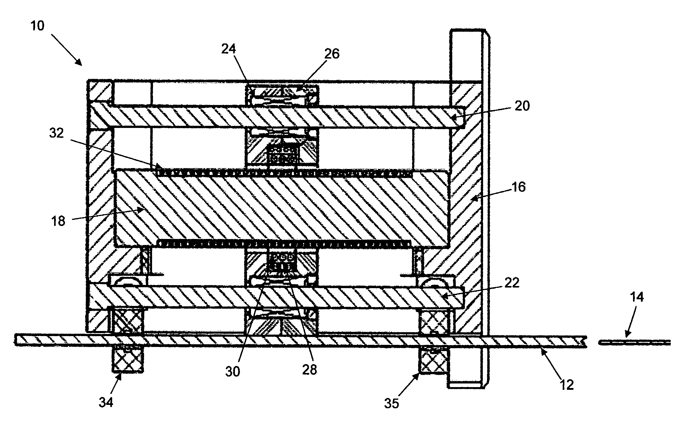 Linear actuator comprising velocity sensor