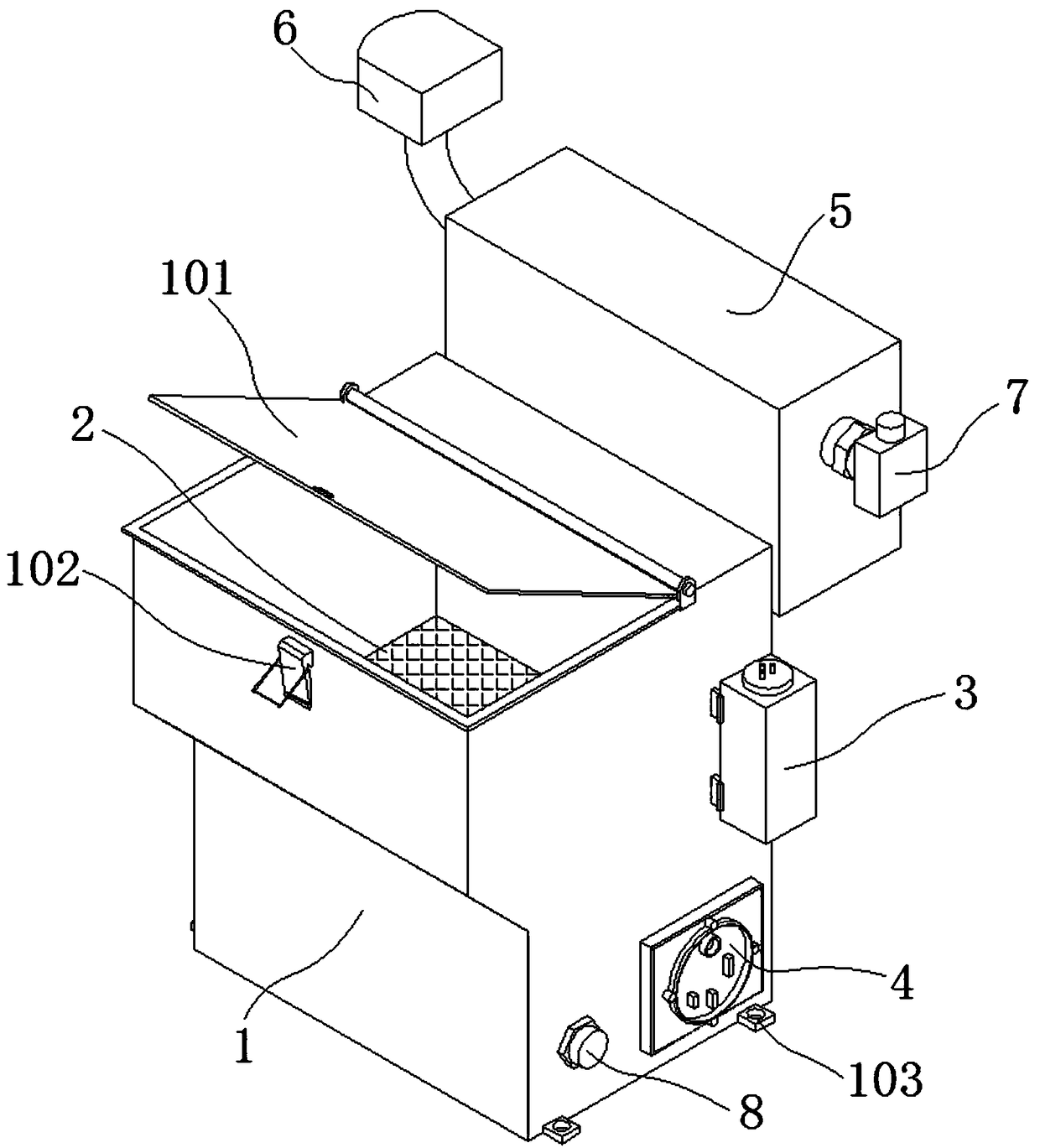 Atomization device for fumigation and control system of atomization device