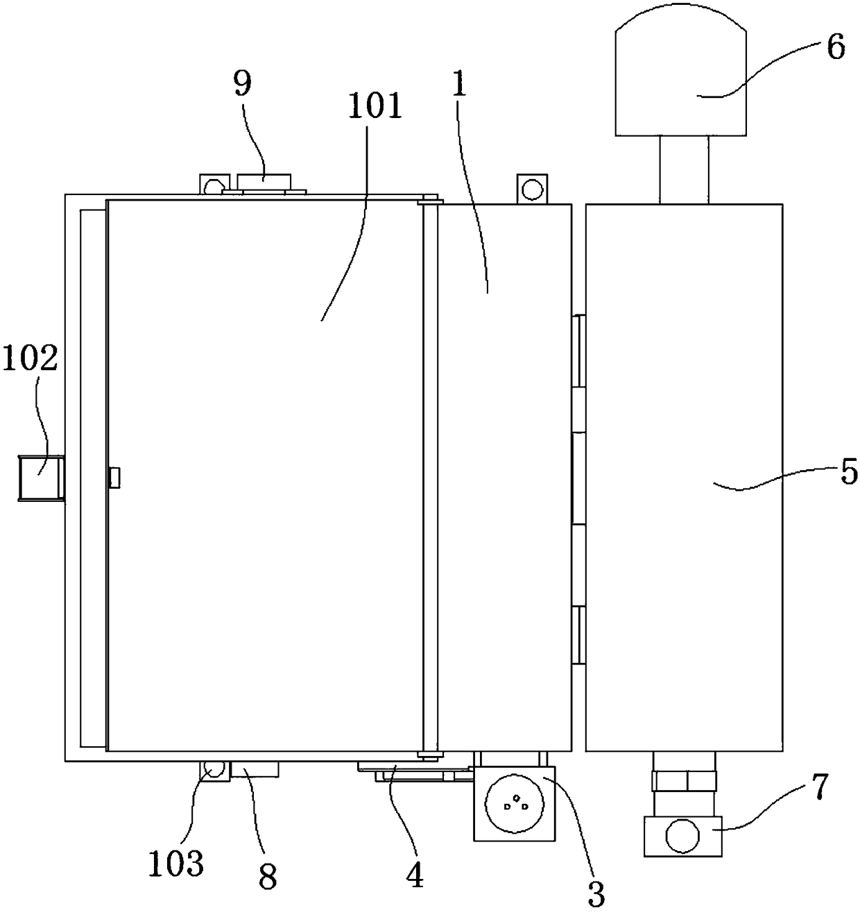 Atomization device for fumigation and control system of atomization device