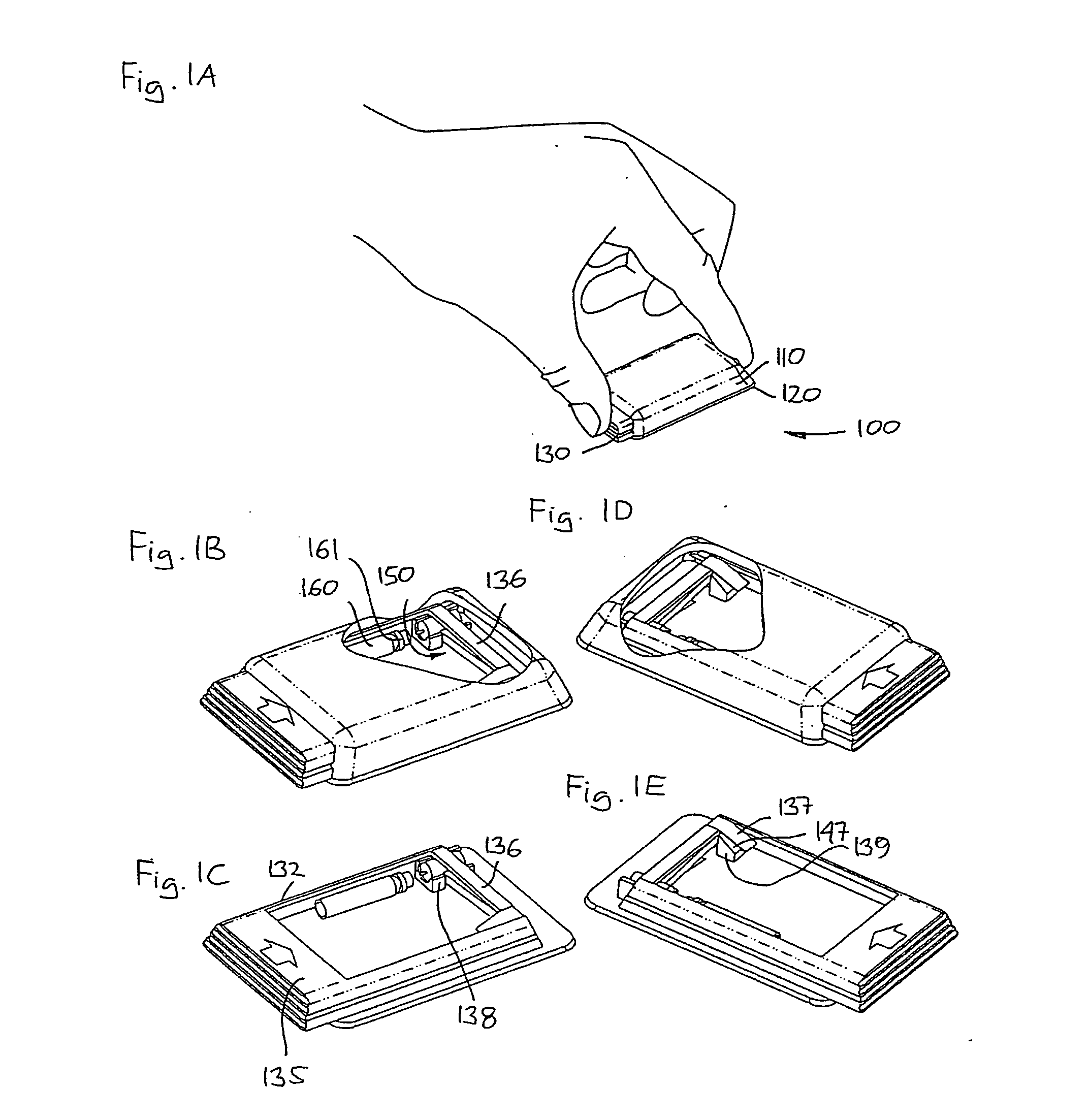 Internal needle inserter