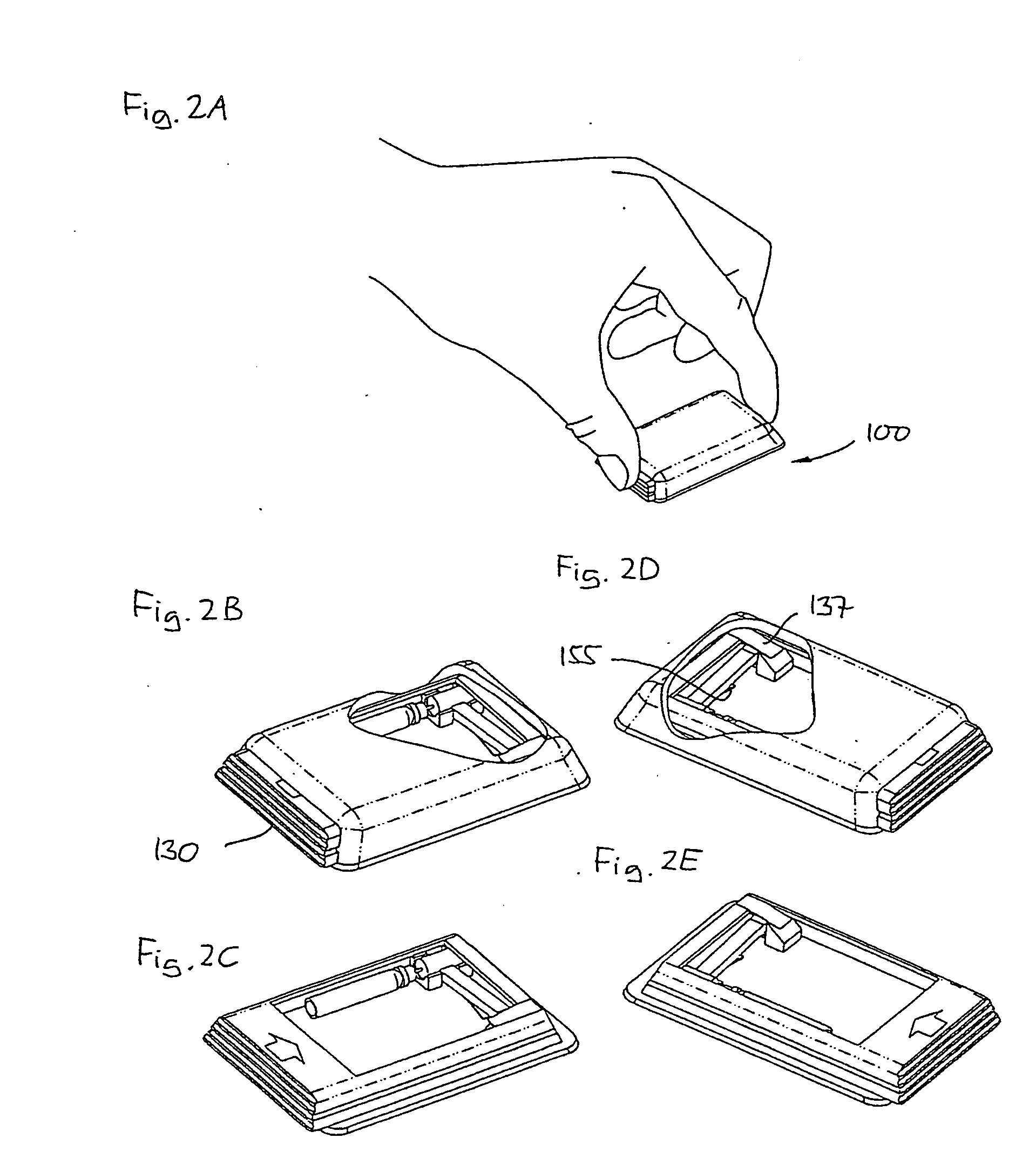 Internal needle inserter