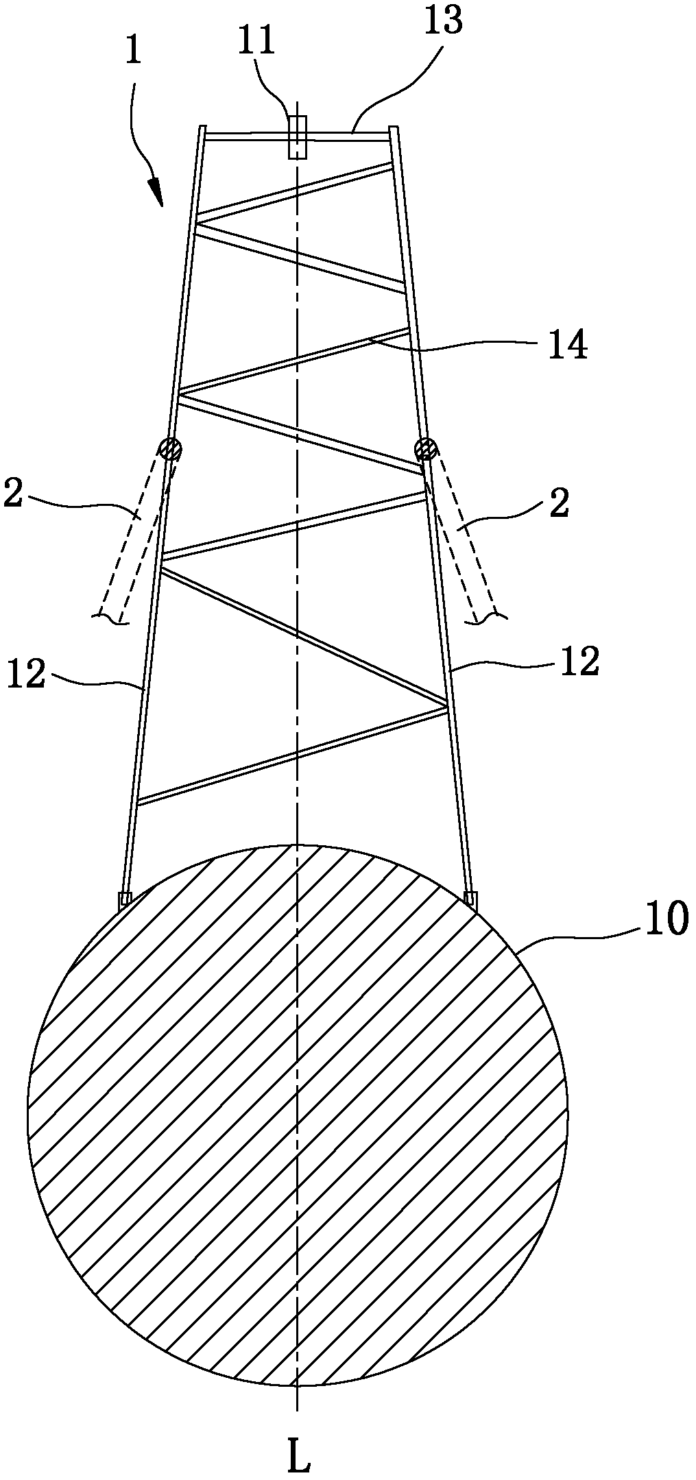 Super-lifting device for improving lifting performance of crane and crane