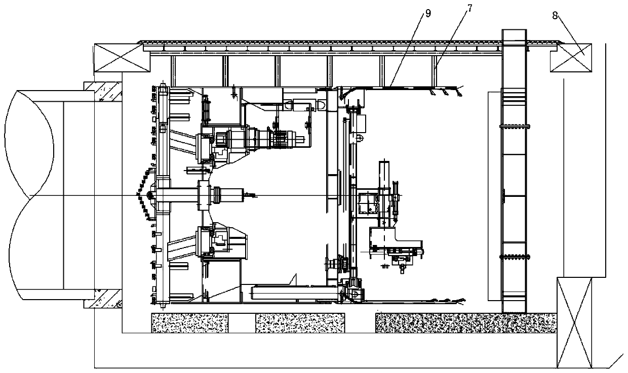 Method for underground storage and heat preservation of shield machine equipment in extremely low temperature weather