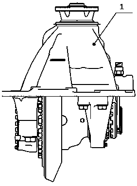 Main reducer assembly with high transmission efficiency