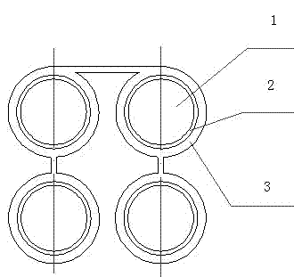 An environment-friendly fire-resistant parallel overhead insulated wire