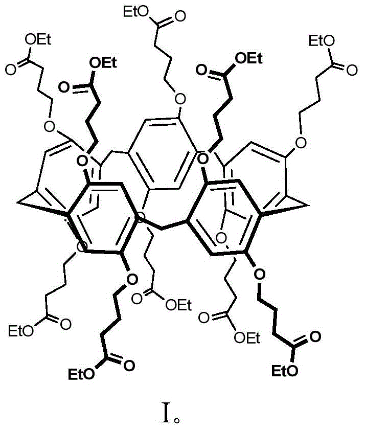 Method for extracting and separating palladium ions through pillar arene ramification