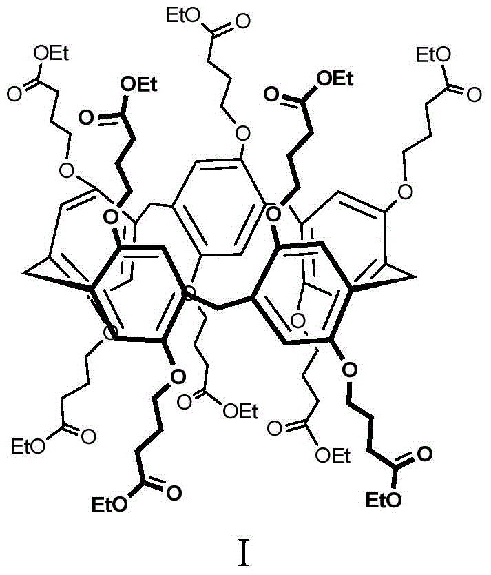 Method for extracting and separating palladium ions through pillar arene ramification