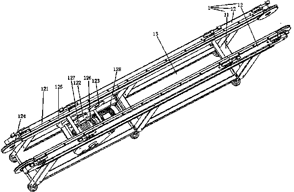 Round-belt side-supporting type optical fiber disc delivery mechanism and optical fiber disc delivery method