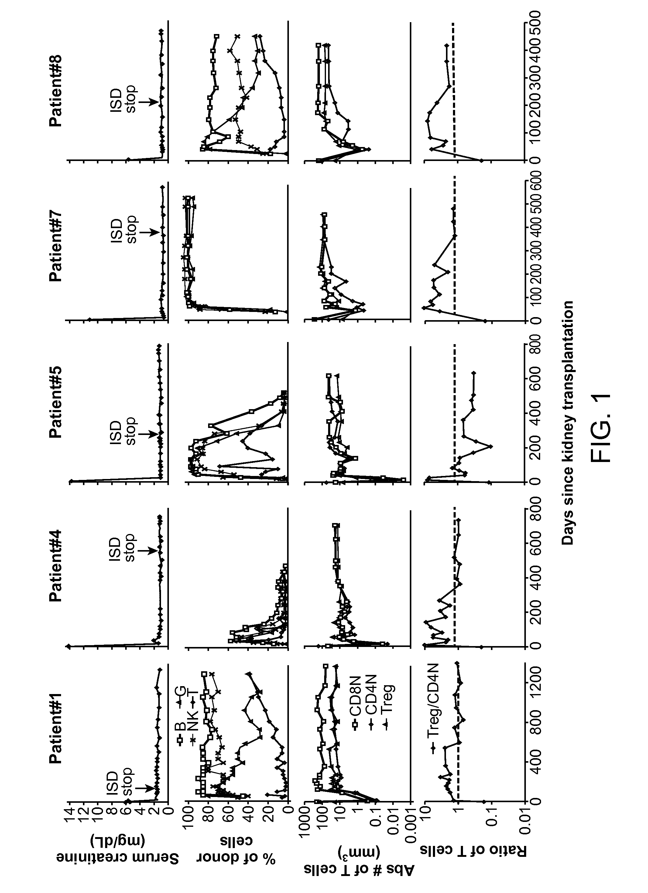 Biomarkers for determining an allograft tolerant phenotype