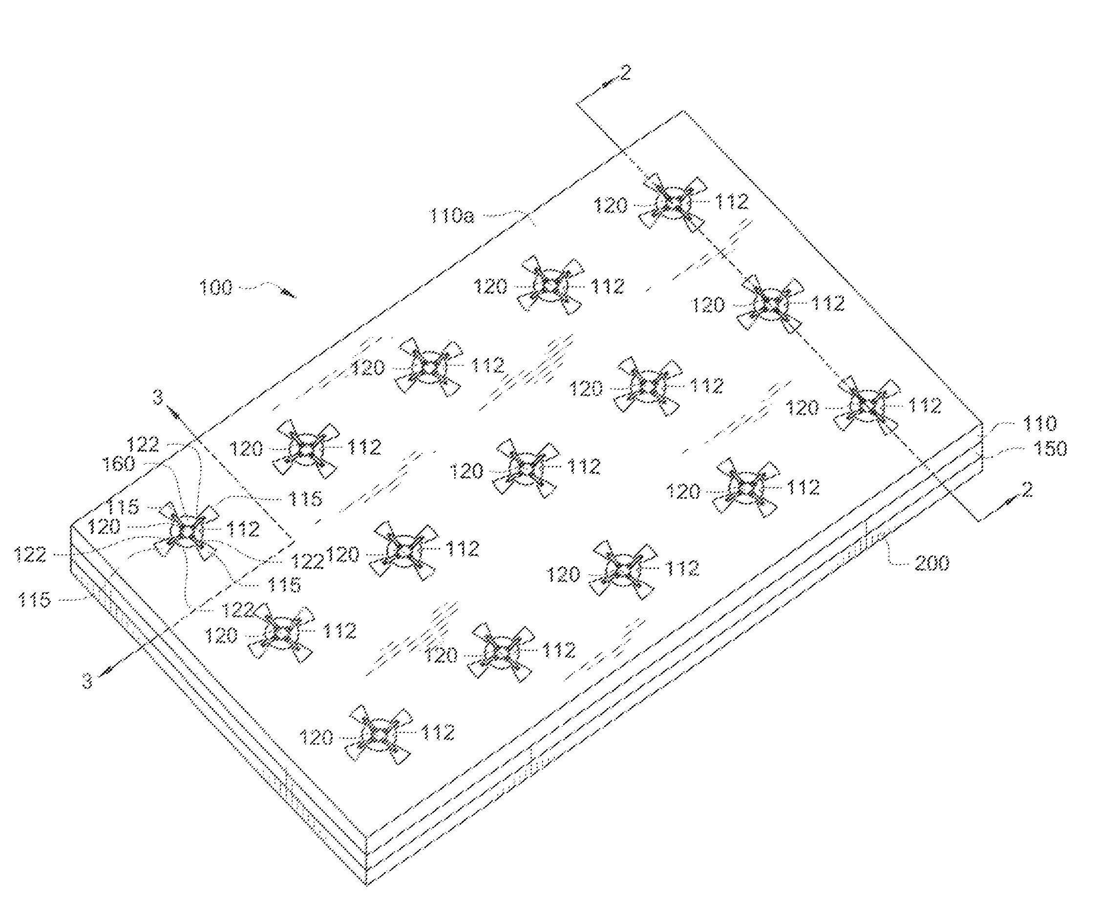 Flexible appliance and related method for orthogonal, non-planar interconnections