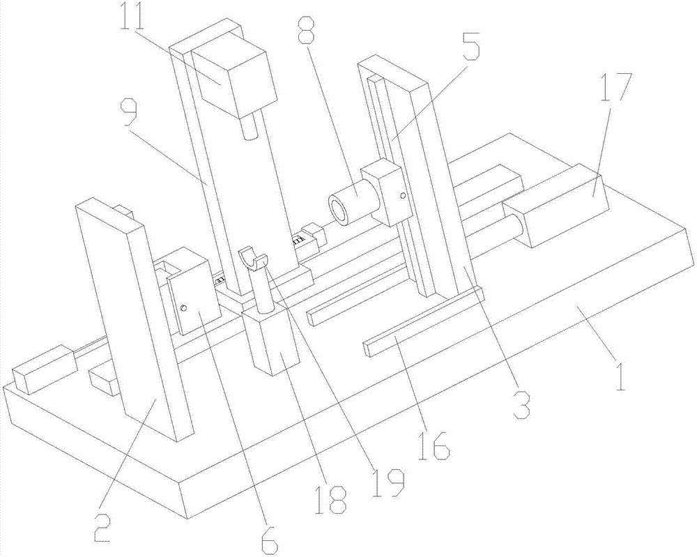 Double-inclined hole machining device for numerical control machining center