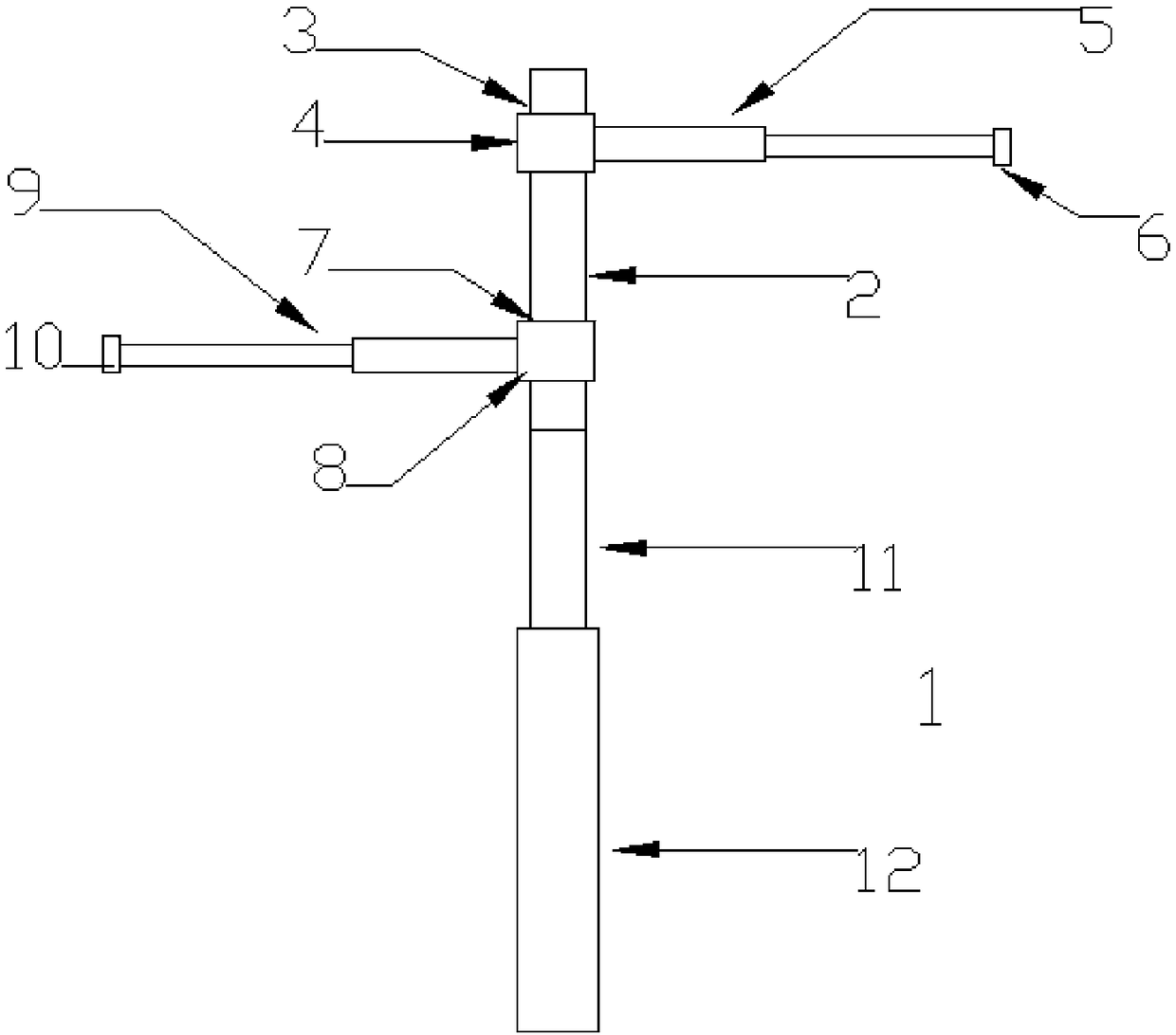 Device for fixing detection probe for ship pipeline