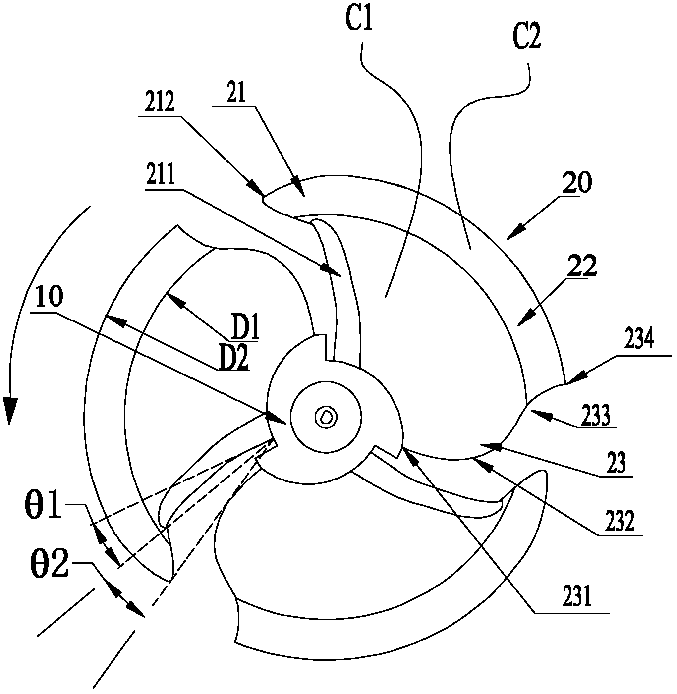 Axial flow fan