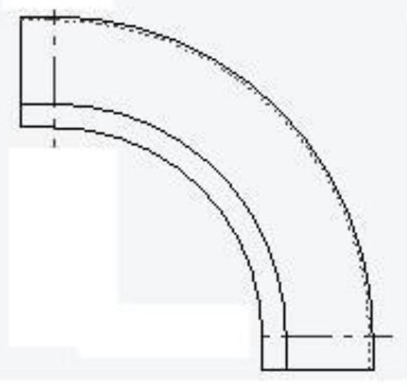 Integral shed cloth for through passage