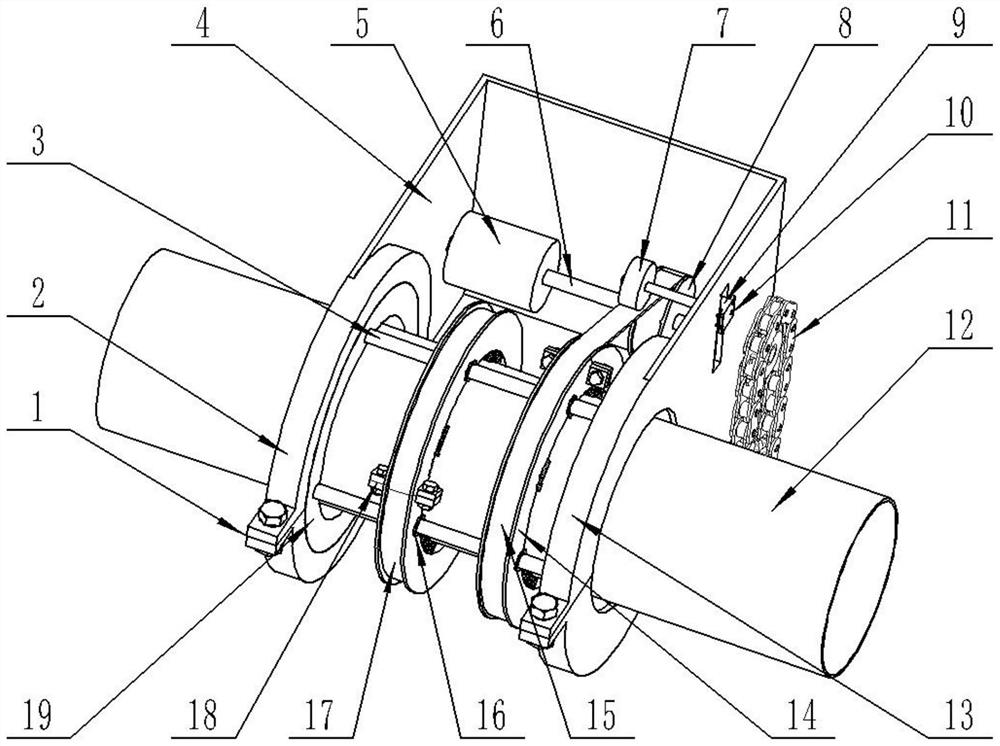 Self-propelled oil pipeline automatic paint removing and grinding device and grinding method thereof