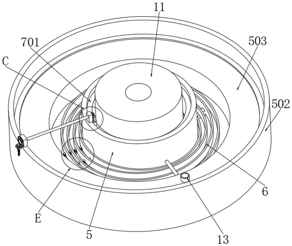 Anti-sputtering polishing device for building door and window hardware machining