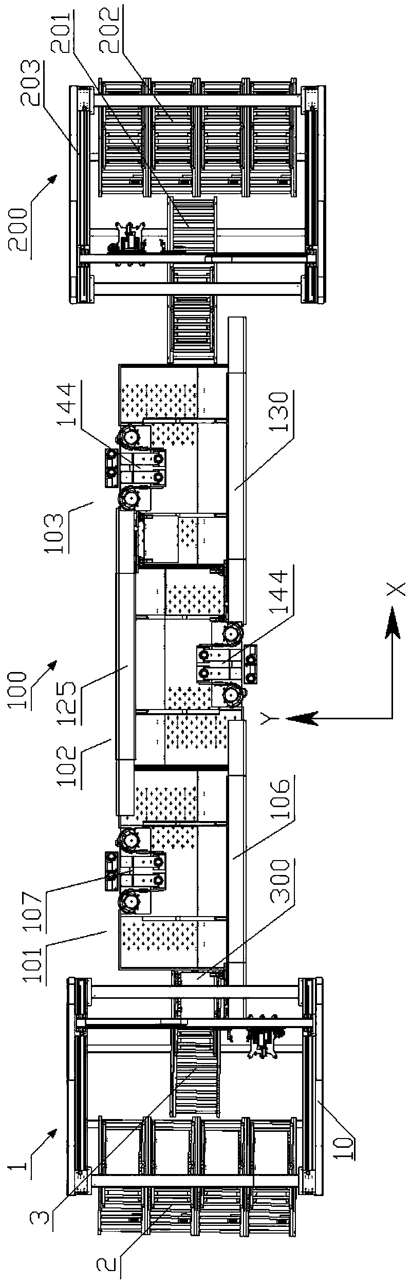 Bed board automatic claw nail driving machine