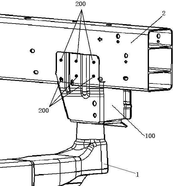 Front auxiliary frame aluminum alloy mounting support and vehicle