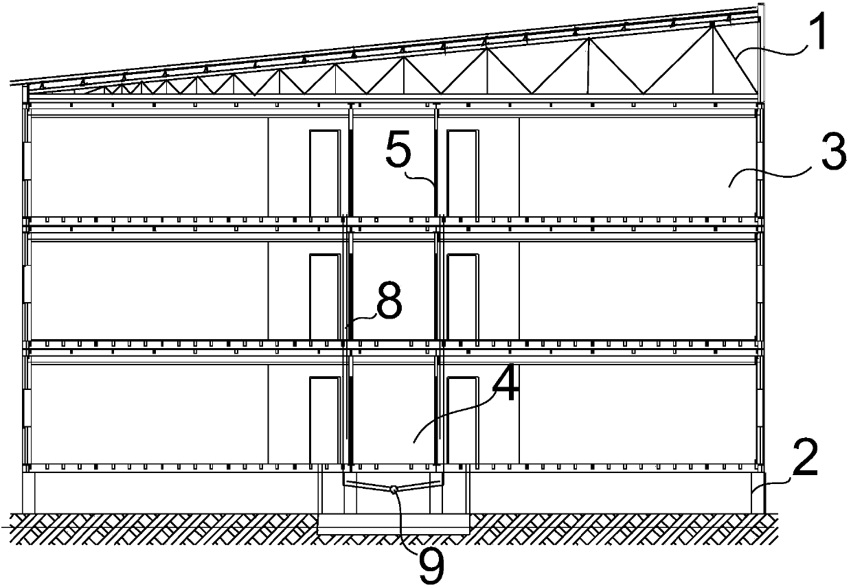 High-strength combination type modular house