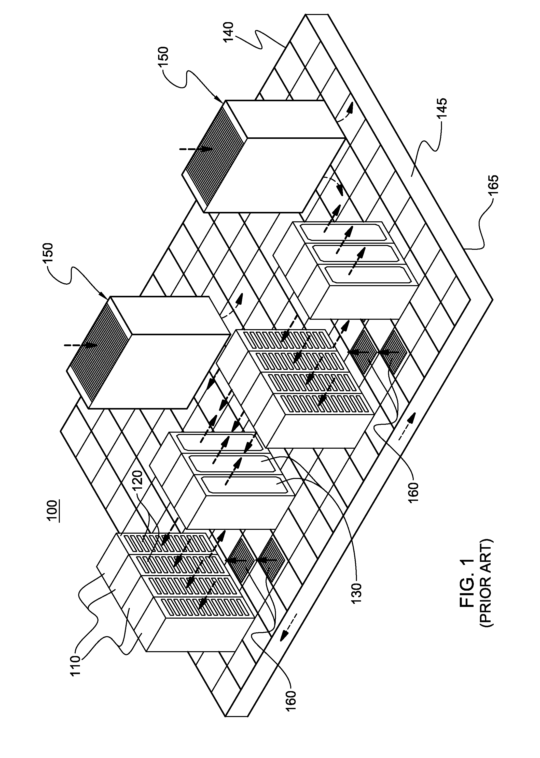 Airflow recirculation and cooling apparatus and method for an electronics rack