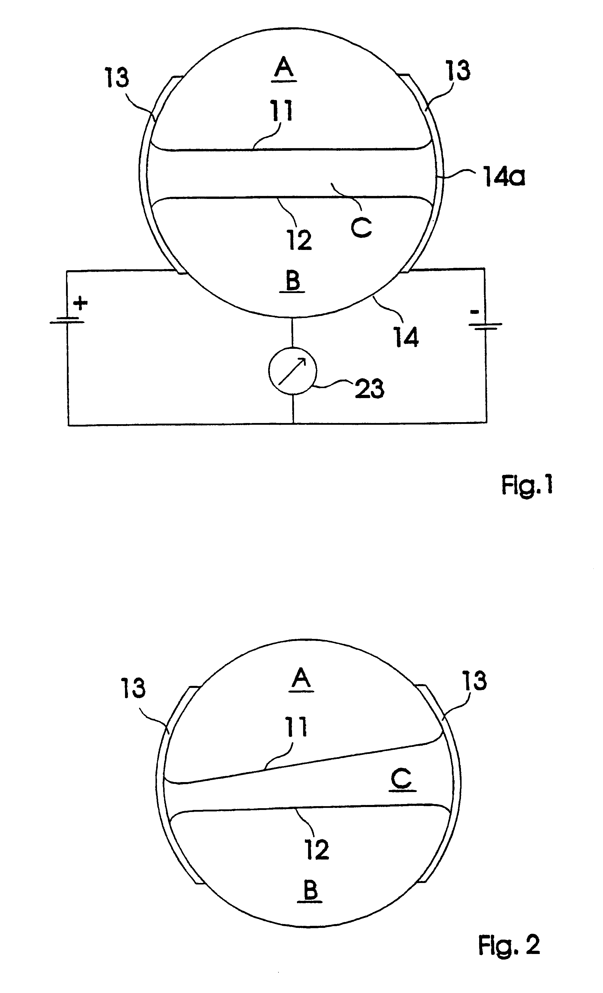 Acceleration sensor for detecting inertia forces