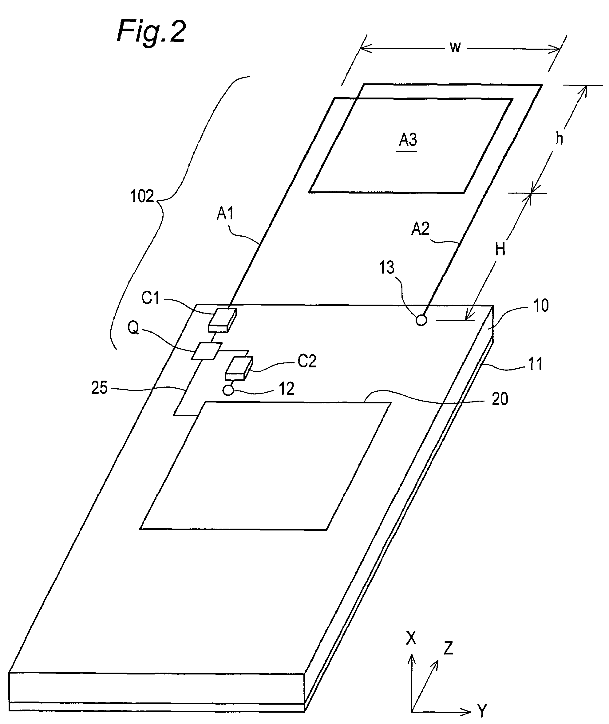 Antenna apparatus utilizing minute loop antenna and radio communication apparatus using the same antenna apparatus