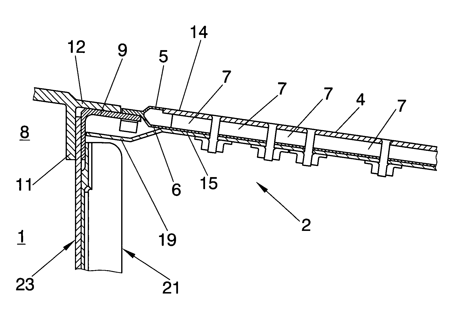 Fixing system for a leading edge to the structure of an aircraft lift plane