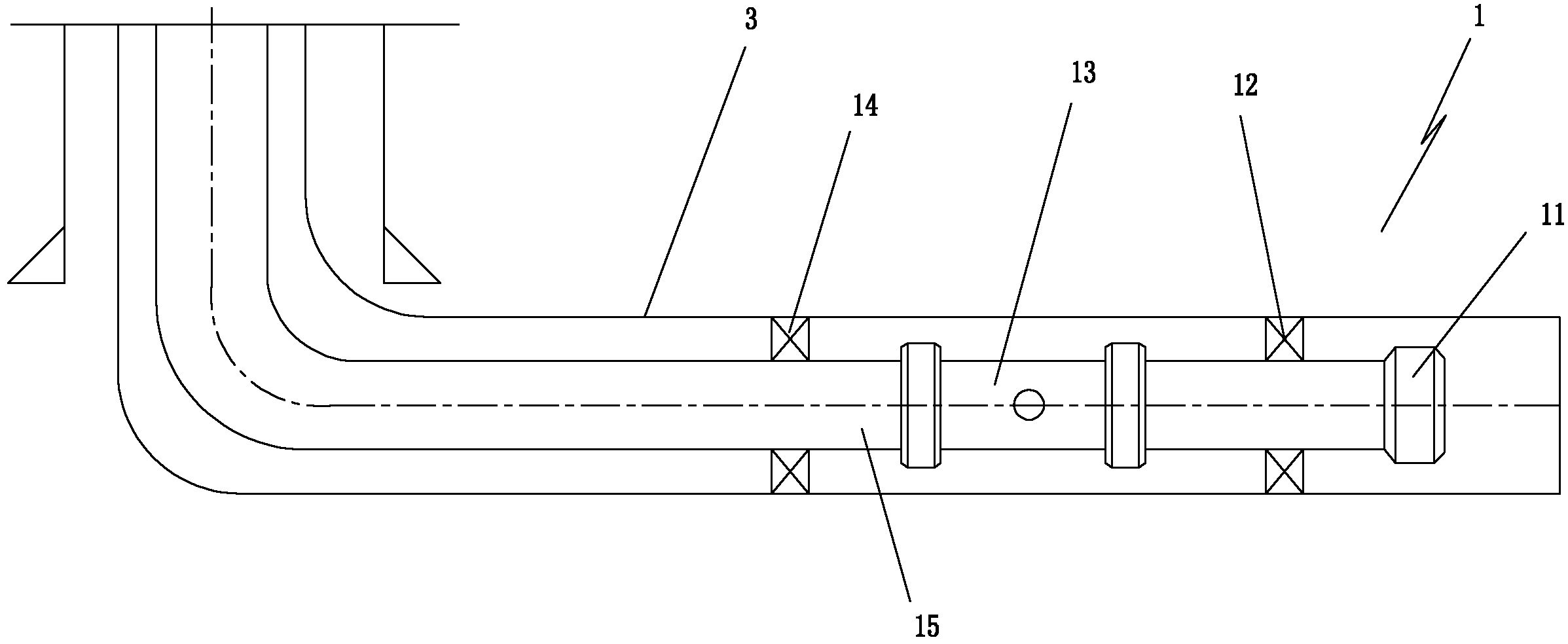 Method and combination device for controlling profile and blocking water for thickened oil horizontal well of screen pipe well completion