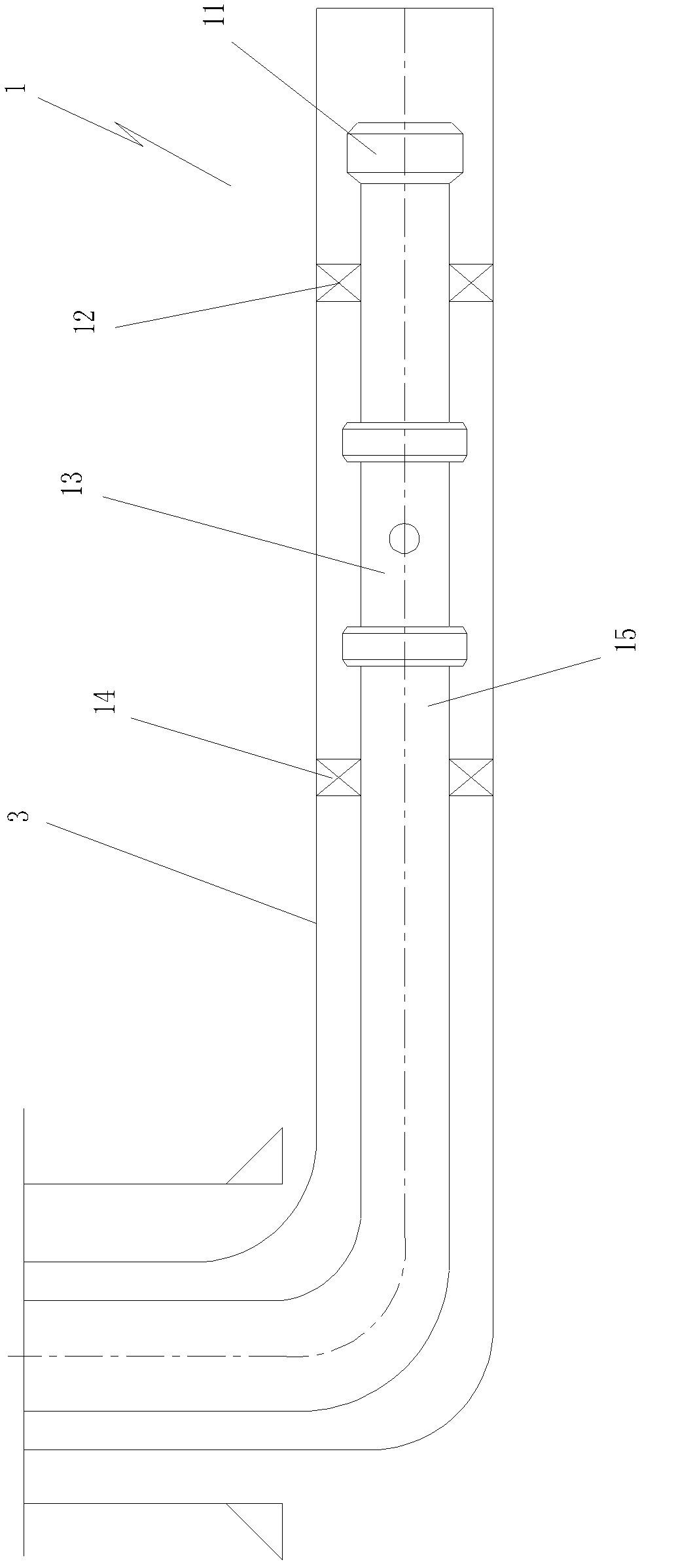 Method and combination device for controlling profile and blocking water for thickened oil horizontal well of screen pipe well completion