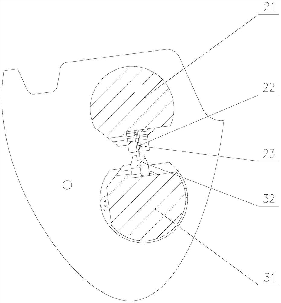 Cutting device of tape handler