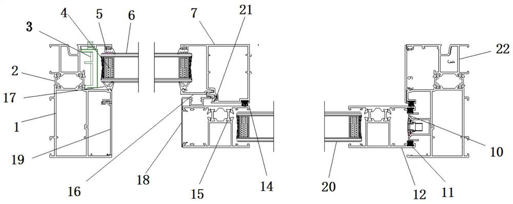 Bridge-cut aluminum sliding window